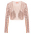 Women's Shining Long Sleeve Jacket Cropped Length - menochic